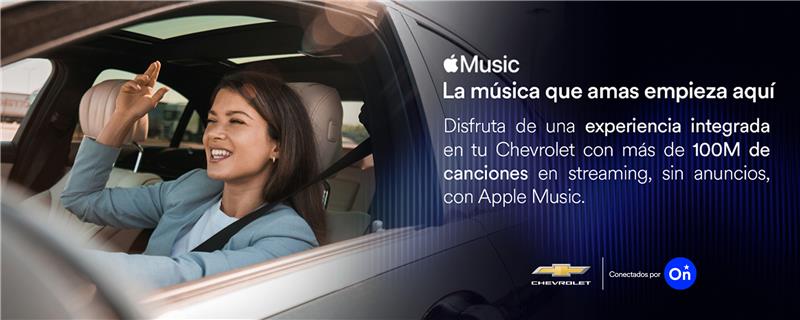Disfruta de Apple Music en tu vehículo con plan OnStar