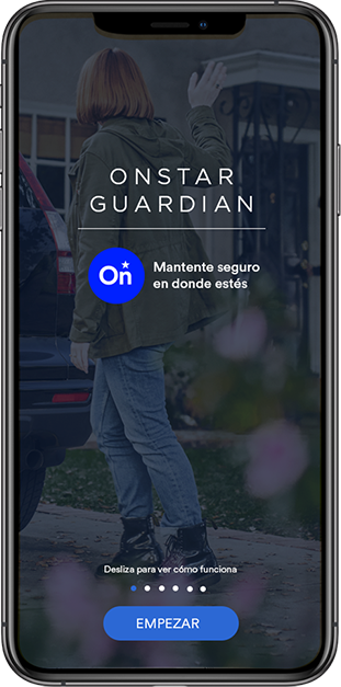 Imagen celular aplicación OnStar Guardián