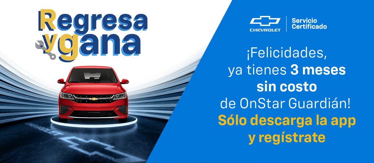En la compra de una batería ACDelco obtén un cupón de 3 meses sin costo para usar OnStar Guardián